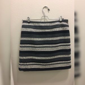 Loft Blue Stripped Shift Skirt-Never Worn!